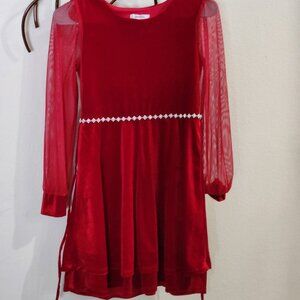 Speechless brand xmas dress. Has shiny diamonds  around waste. Size girl 14.